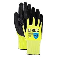 MAGID D-ROC ANSI A2 15-Gauge TriTek Palm Coated Work Gloves, 12 Pairs, Size 7/Small (GPD248)