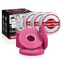 Finger Tape - Strong Athletic Tape | 0.3” x 45 Feet (9 Pack) Tin Set | No Sticky Residue | for Rock Climbing, BJJ Jiu Jitsu, Grappling, Judo, MMA, Rock Climbing and Martial Arts (Pink)