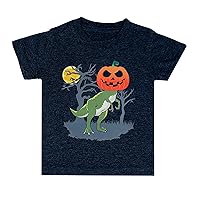 Boys' Dinosaur Halloween Pumpkin Graphic Short Sleeve T-Shirt