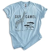 Sky Camel Shirt, Unisex Women's Men's Shirt, Funny Giraffe Shirt, Safari Shirt