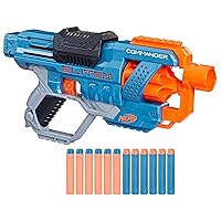 Elite 2.0 Commander RD-6 Dart Blaster, 12 Darts, 6-Dart Rotating Drum, Outdoor Toys, Ages 8 and Up