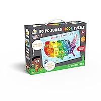Buffalo Games - Little Buffalo - Learning & Education - Floor Puzzle USA for Kids Ages 4 and Up