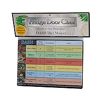 Dash Diet Reference Magnets from The Fridge Door Chef – Set of 3 Magnets to Help Guide and Inspire You to Healthier Eating! The Dash Diet is Ranked one of The Best Diets on The Planet Every Year
