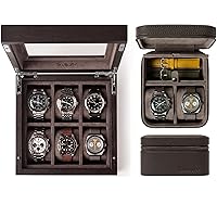 TAWBURY GIFT SET | Grove Wooden Watch Box and Fraser 2 Watch Travel Case