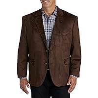 Oak Hill by DXL Men's Big and Tall Faux-Suede Sport Coat