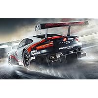 Iconic Arts Laminated 42x24 Poster: Porsche 911 RSR 4k Wide