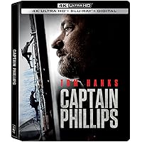 Captain Phillips 4K Ultra HD SteelBook (4K Ultra HD + Blu-ray + Digital) [4K UHD] Captain Phillips 4K Ultra HD SteelBook (4K Ultra HD + Blu-ray + Digital) [4K UHD] 4K Blu-ray DVD
