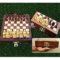  Mini Chess Set - Vikutu 5.11 Inch Small Portable