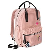 Sugar & Jade Girls' Teen Back to School, Full, Fashion Backpack, Pink Peace, One Size