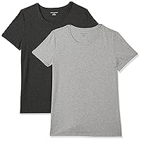 Amazon Essentials Women's Classic-Fit Short-Sleeve Crewneck T-Shirt, Multipacks