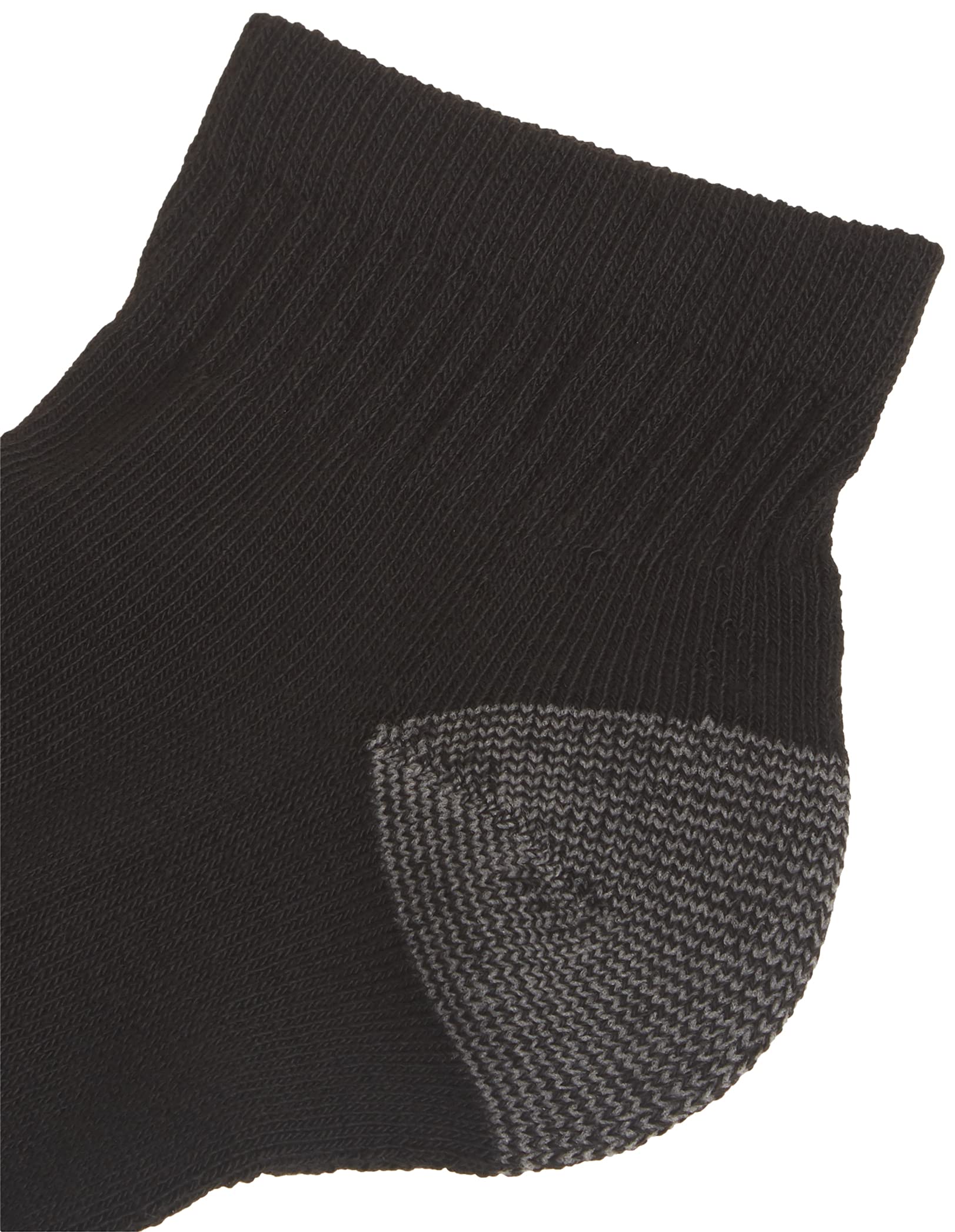 Fruit of the Loom mens 12 Pair Pack Dual Defense Cushioned Casual Sock, Black, 6-12
