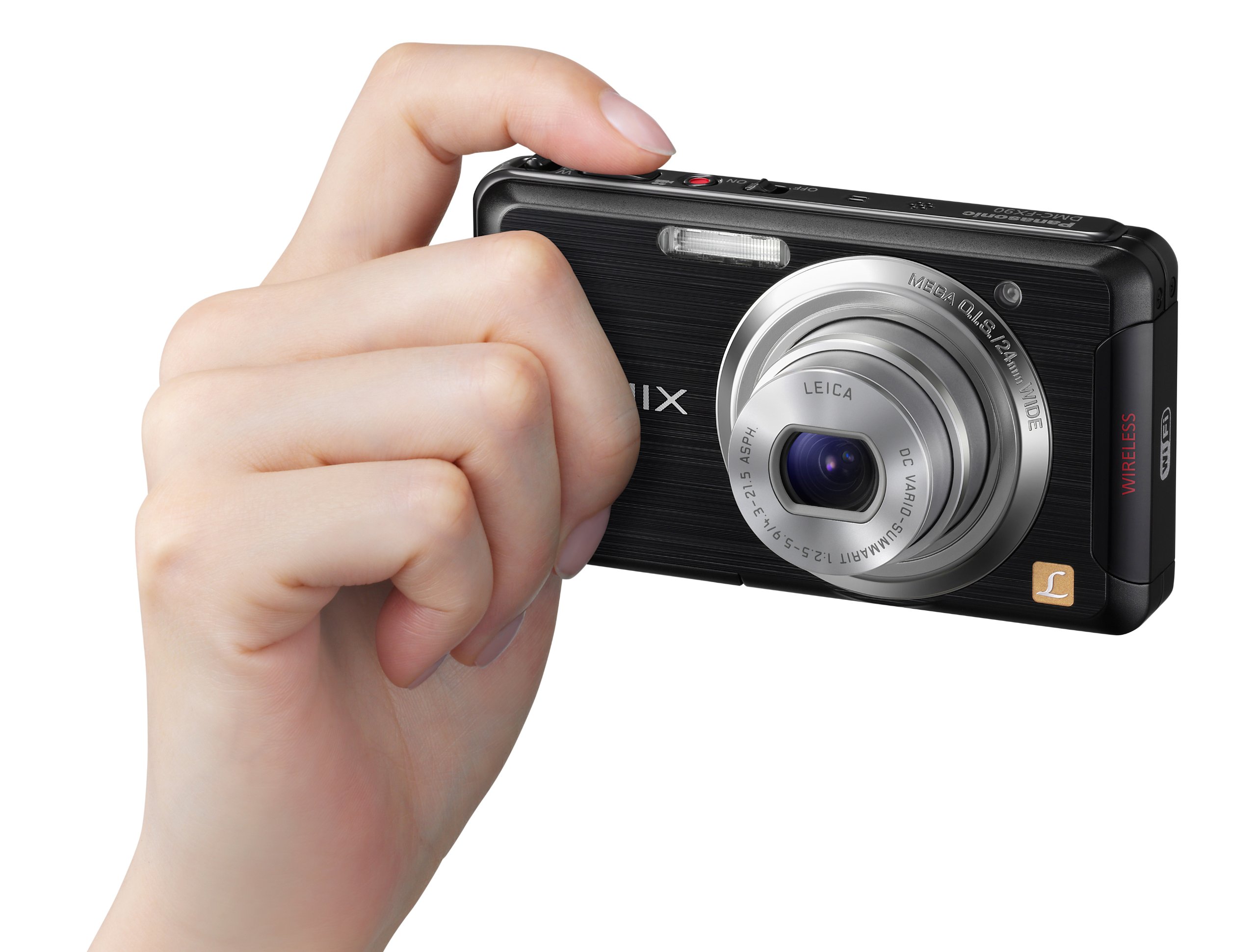 Panasonic DMC-FX90K 12.1 MP Digital Camera with 5x Optical Zoom and Touchscreen (Black)