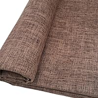 Thick Canvas Upholstery Fabric, Faux Linen Material, for Couch Chair Car Seat Cover Repair (Coffee, 1 Yard (57x 36 inch))