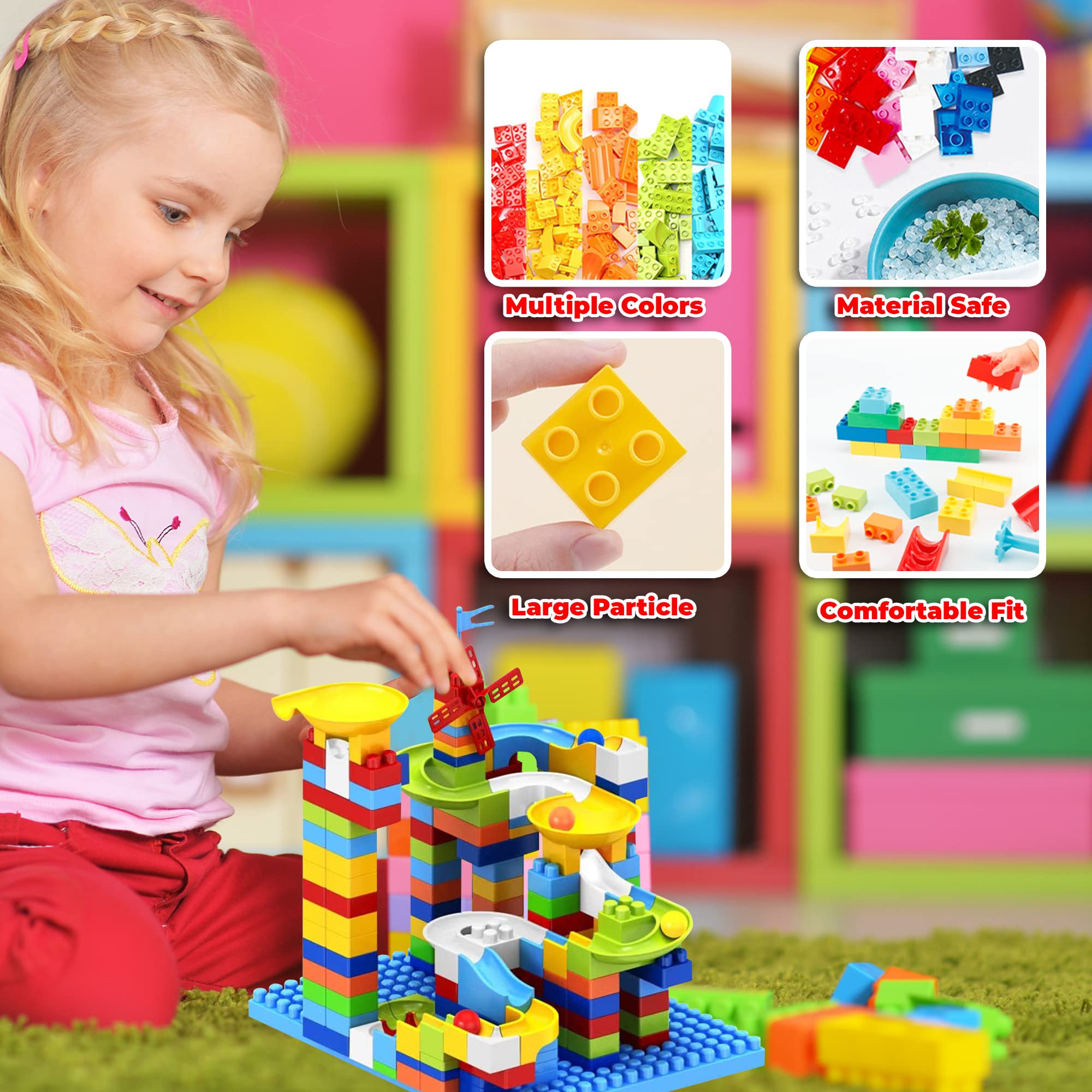 STEM Building Blocks DIY Toy for Kids, Educational Toddlers Toddler Toy Kit, Constructions Toys for 3 4 5 6 7 8 Years Age Boys and Girls - Creativity Kids Toys