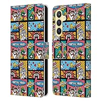 Head Case Designs Officially Licensed Looney Tunes Comics Patterns Leather Book Wallet Case Cover Compatible with Samsung Galaxy S23 FE 5G