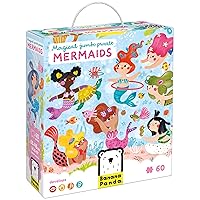 Magical Jumbo Floor Puzzle Mermaids - Includes 60 Large Jigsaw Pieces with a Big Completed Size of 26” x 19” - for Kids Ages 4 Years and up