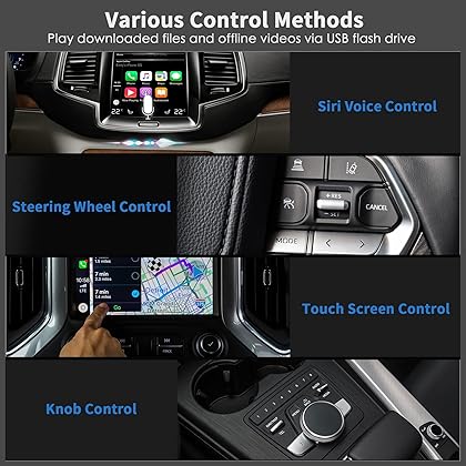 Wireless CarPlay Adapter, LAMVOSE The Magic Box Carplay Stream to Your Car for Apple CarPlay & Android Auto, Multimedia Video AI Box Convert Wired to Wireless Carplay Box, Plug & Play, Netfix, Youtube
