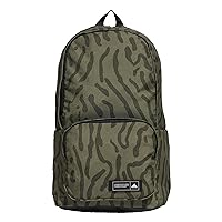 adidas Backpack, Olive Strata/Shadow Olive/Black, One Size