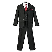 Boys Pinstripe Suit Set with Matching Tie Size 2T-20