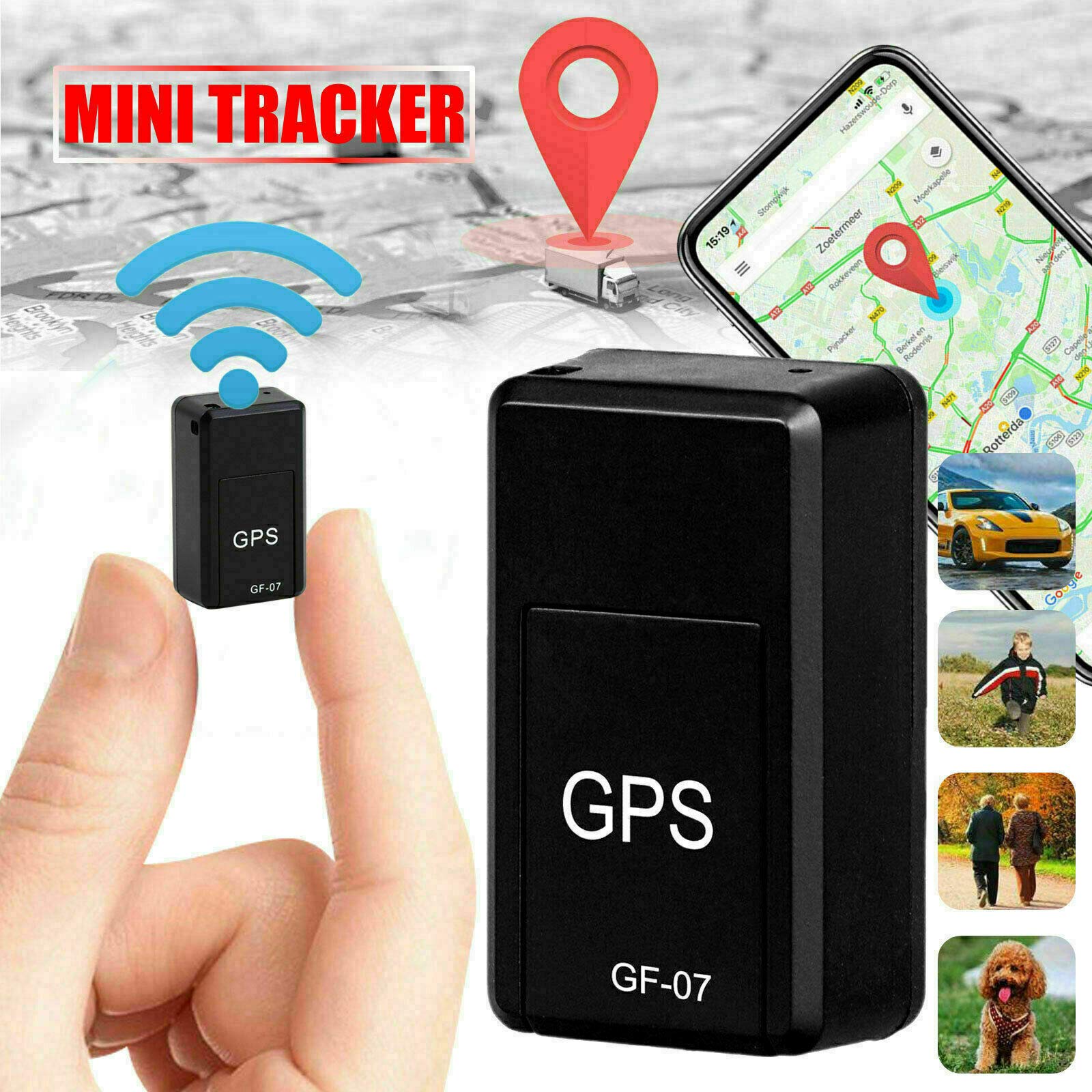 Abutilon GF07 Mini Magnetic GPS Tracker Real-time Car Truck Vehicle Locator GSM GPRS USA Product Name