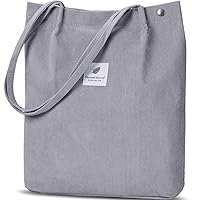 WantGor Large Corduroy Totes Bag Women's Casual Purses Work Handbags Big Capacity Shopping Bag