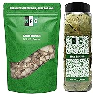 NPG Dried Sand Ginger 8oz and Whole Bay Leaves 2oz