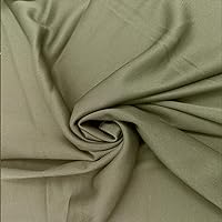 Texco Inc Polyester Interlock Lining 2 Way Stretch/Decoration, Apparel, Home/DIY Fabric, Olive #110 1 Yard