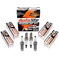 Autolite Iridium XP Automotive Replacement Spark Plugs, XP6203 (4 Pack)