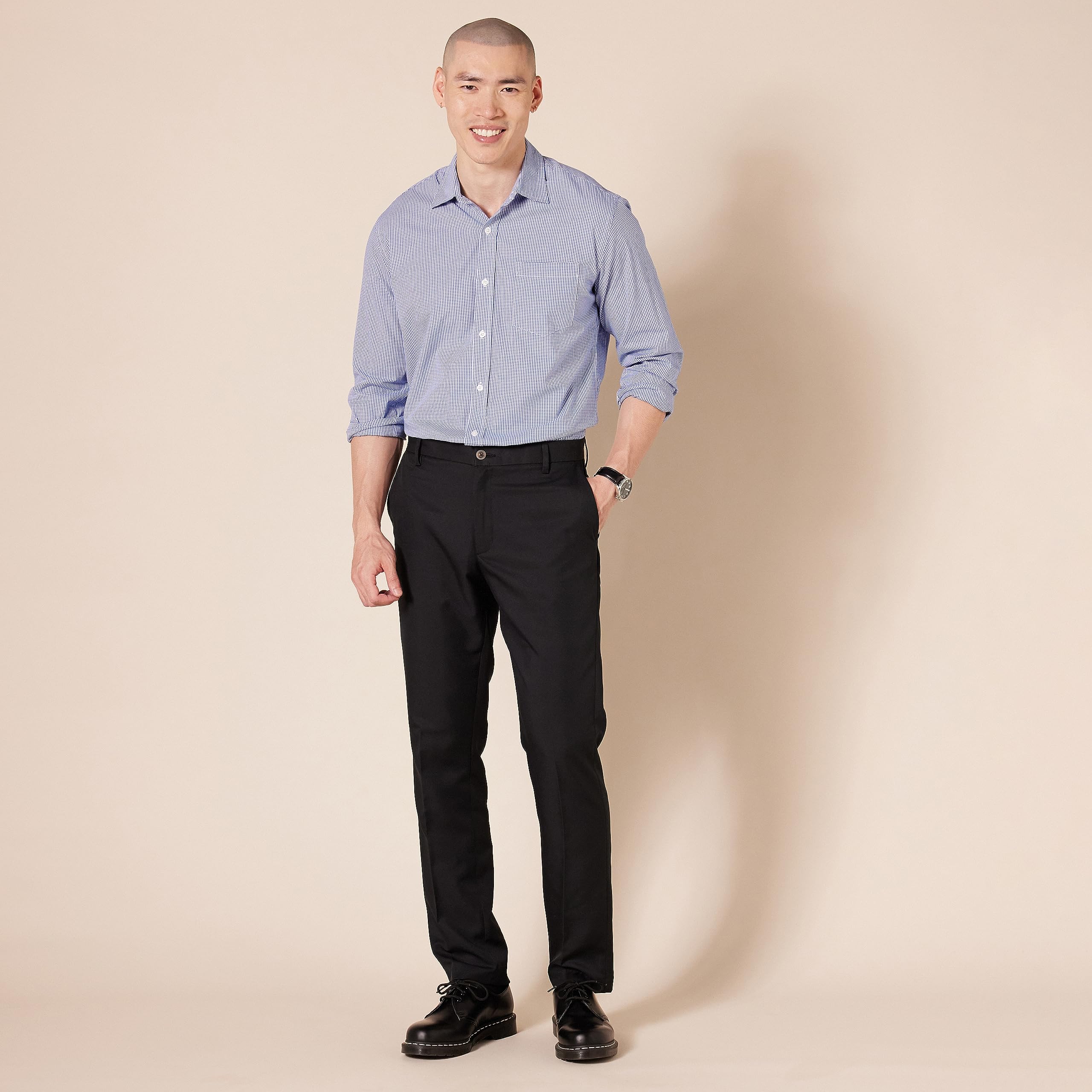 Amazon Essentials Men's Slim-Fit Flat-Front Dress Pant