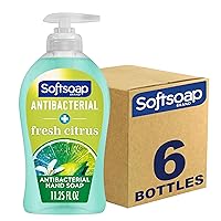 Antibacterial Liquid Hand Soap, Fresh Citrus Scent Hand Soap, 11.25 Ounce, 6 Pack