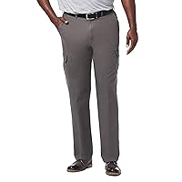 Haggar Men's Comfort Stretch Classic Fit Flat Front Cargo Pant - Regular and Big & Tall Sizes