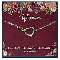 Warrior Breast Cancer Survivor Journey Gift Inspirational Jewelry for Lupus Awareness Infertility Gift