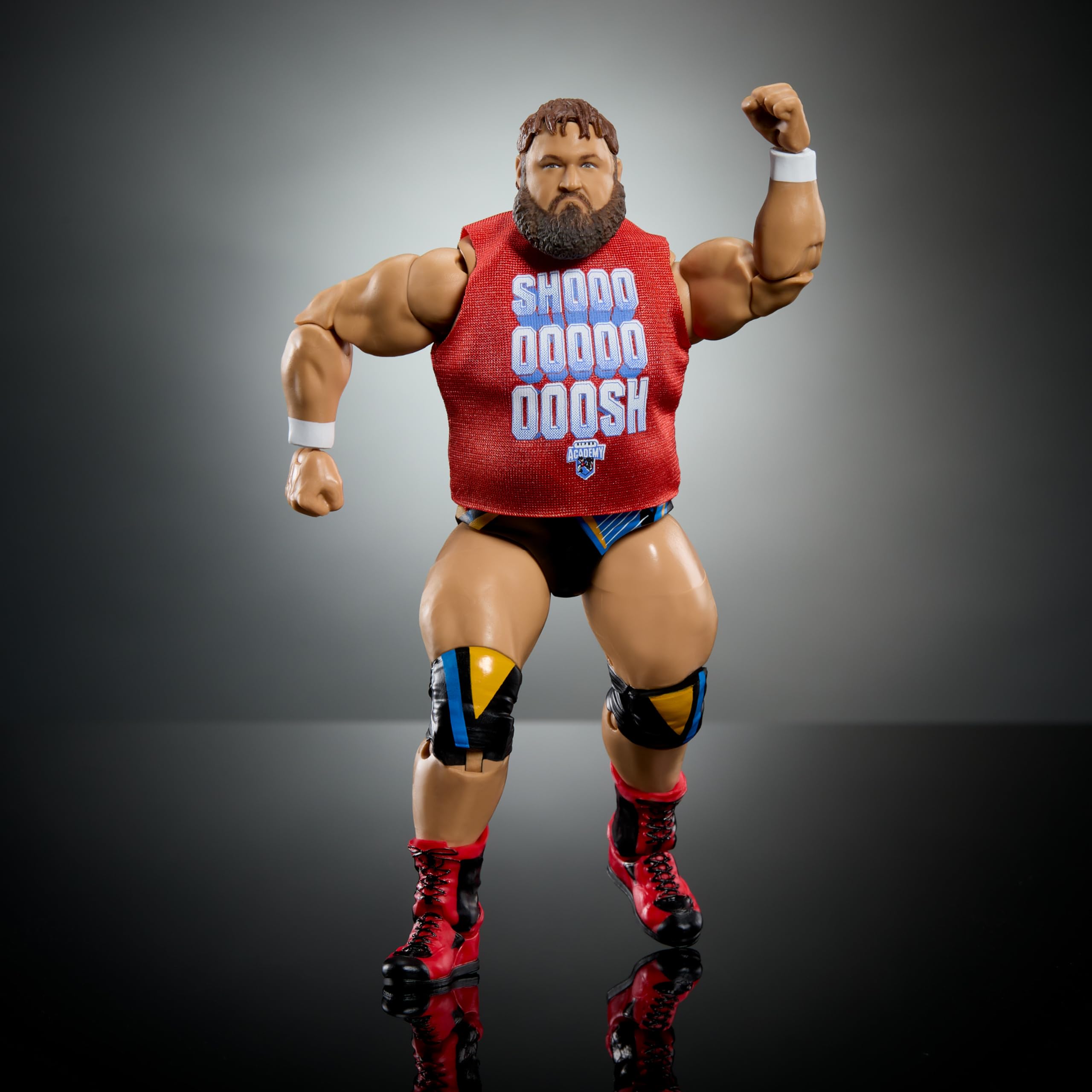 Mattel WWE Elite Action Figure & Accessories, 6-inch Collectible Otis with 25 Articulation Points, Life-Like Look & Swappable Hands