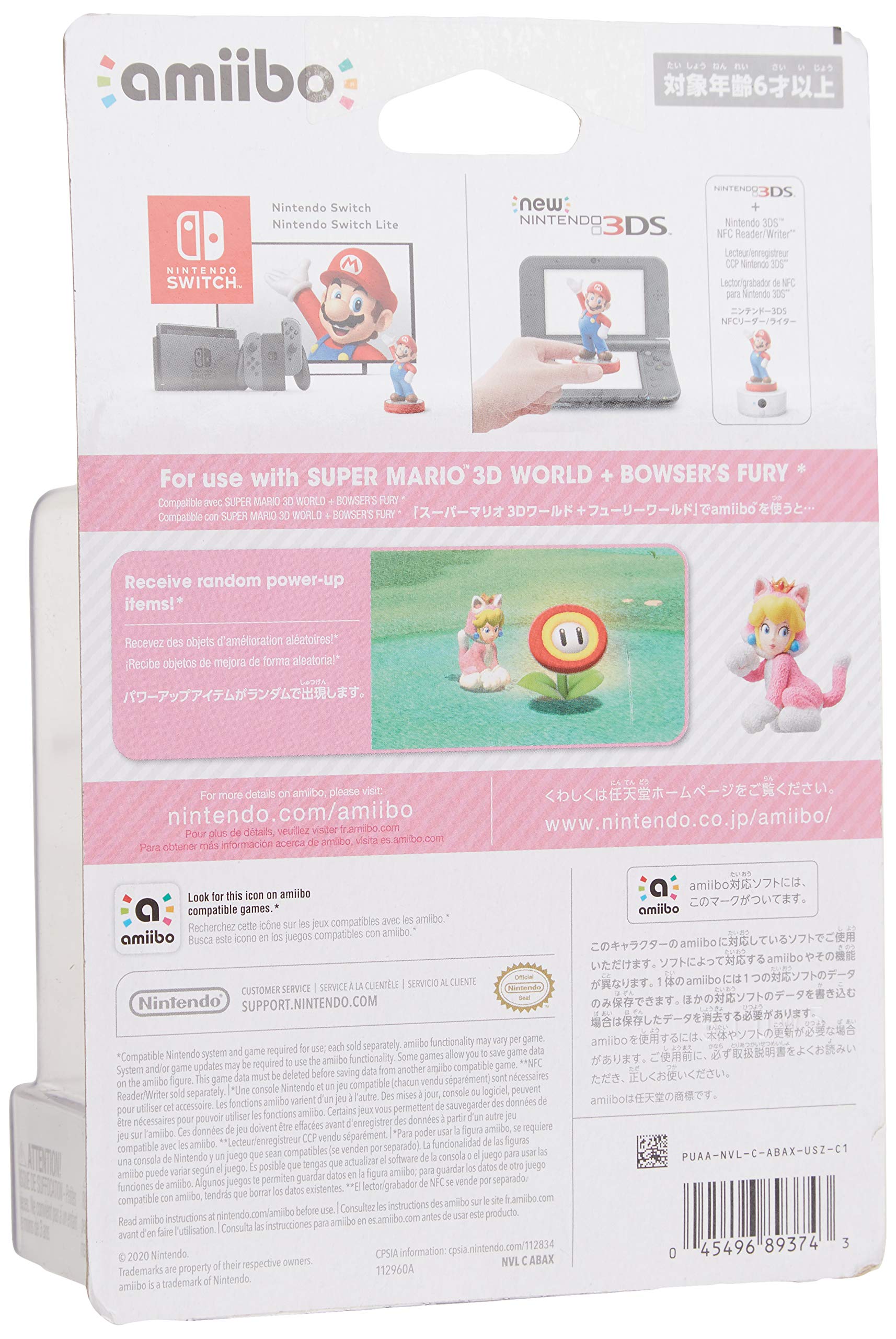Nintendo amiibo - Cat Peach - Super Mario Series - Nintendo Wii;GameCube;