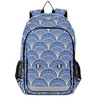 ALAZA Blue Seashall Mermaid Tail Backpack Daypack Bookbag