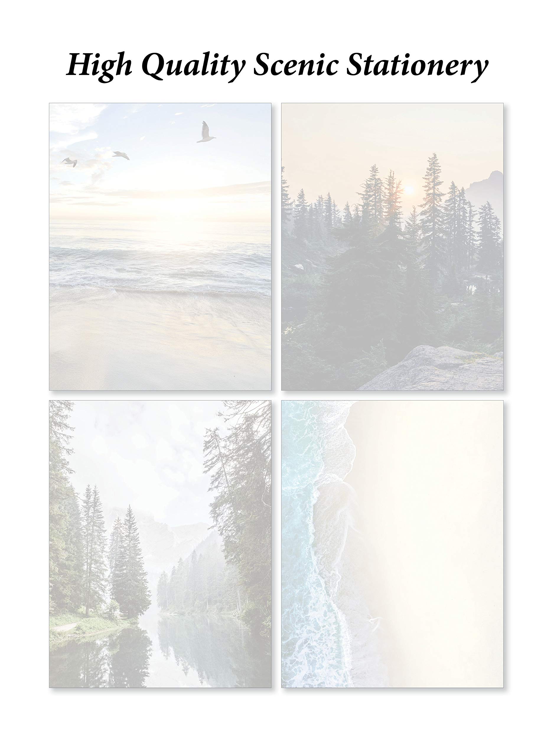 Scenic Nature Stationery - Pack of 48