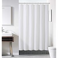 GoodGram Hotel Heavy Duty Premium PEVA Shower Curtain Liner with Rust Proof Metal Grommets - Assorted Colors (White)