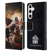 Head Case Designs Officially Licensed Assassin's Creed Ezio Battle Brotherhood Key Art Leather Book Wallet Case Cover Compatible with Samsung Galaxy S24+ 5G