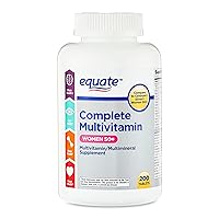 Equate Complete Multivitamin/Multimineral Supplement Tablets, Women 50+, 200 CountFormulated to Support Brain, Immune, Eye, Bone, and Heart Health*