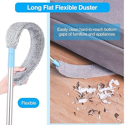 Retractable Dust Cleaner, Flexible Microfiber Duster for Crevices Under Furniture and Appliance, 37