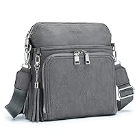 Crossbody Bag for Women,Lightweight Medium Crossbody Purse Soft Leather Women's Shoulder Handbags with Tassel