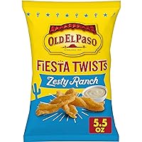 Fiesta Twists, Zesty Ranch, Crispy Corn Snacks, 5.5 oz