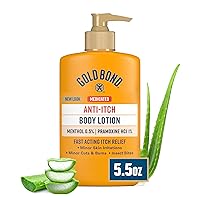 Gold Bond Medicated Anti-Itch Body Lotion, 5.5 oz. (Pack of 4), Steroid Free, Fast Acting Itch Relief