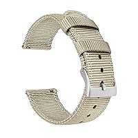 BARTON WATCH BANDS - Ballistic Nylon Two-piece NATO® Style Straps - Choice of Color & Width (18mm, 20mm, 22mm)