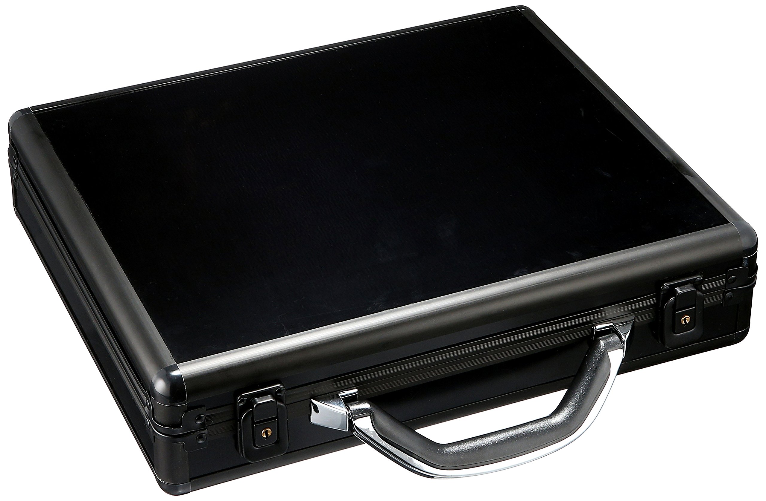 Watch Case Aluminum Briefcase for 18 Large Watches (Black)