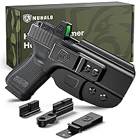 Hybrid Holster Concealed Carry Compatible with Glock 19 (G19 Gen 3/4/5), 19X, 44, 45, 23, 32 - IWB Holster with Concealment Claw Ideal for Appendix Inside Waistband