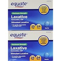 Equate Maximum Strength Laxative Pills, Sennosides 25 mg, 48 Pills