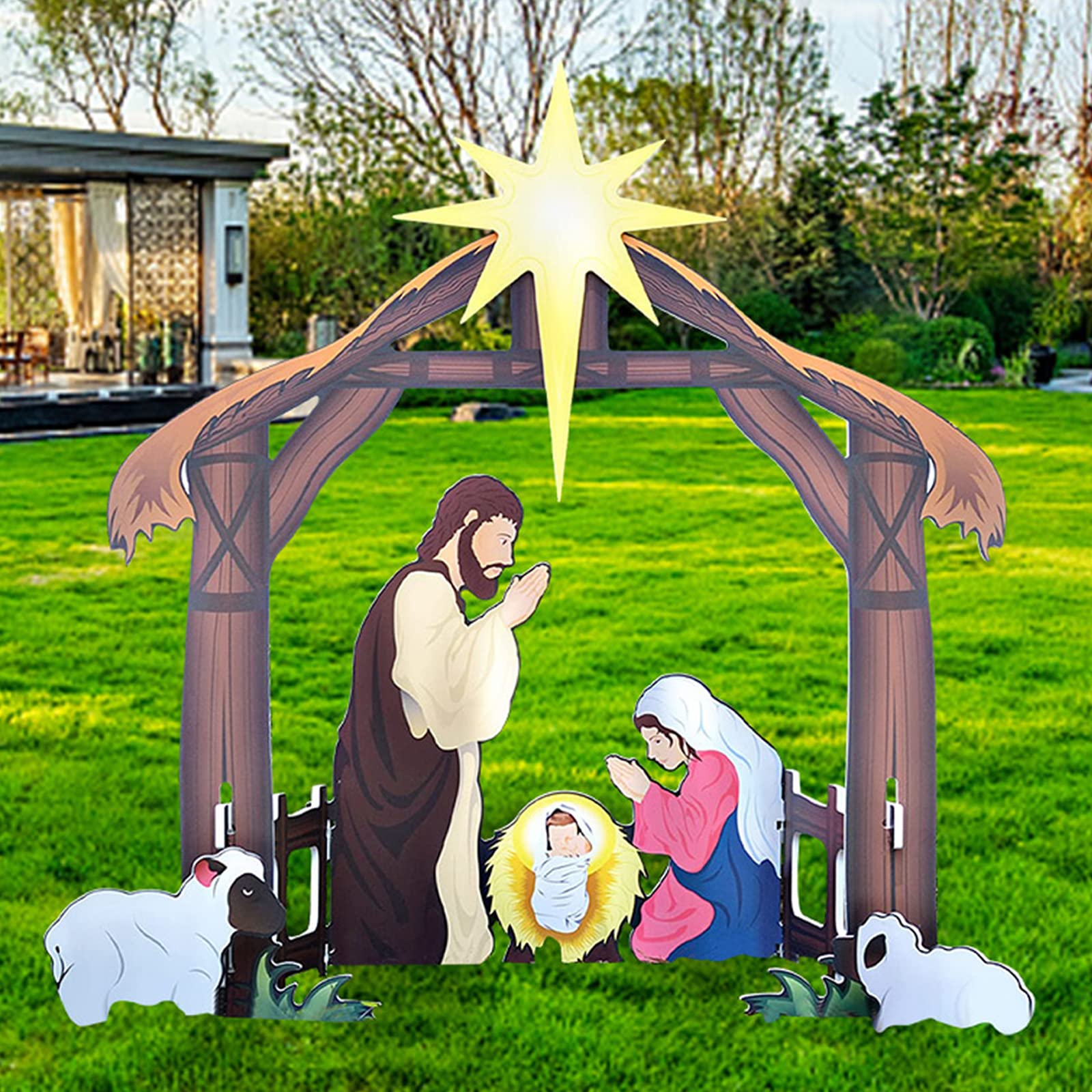 Mua Holy Night Outdoor Christmas Nativity Set Christmas Outdoor ...