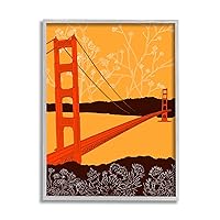Stupell Industries Floral Pattern Water Bridge Framed Wall Art, Design by Shane Donahue