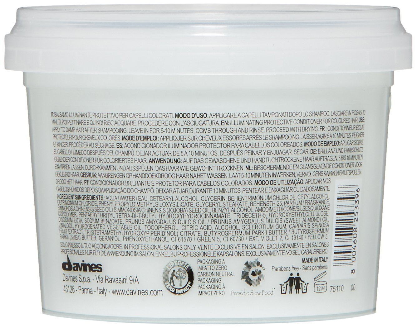 Davines MINU Conditioner, Protect And Condition Color Treated Hair, Add Shine And Detangle